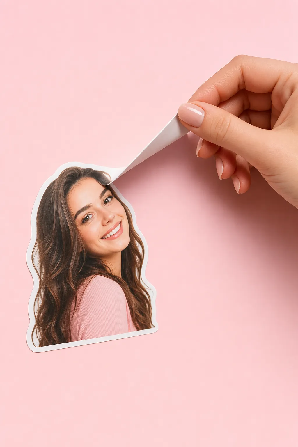 2D Sticker Peel AI photo look