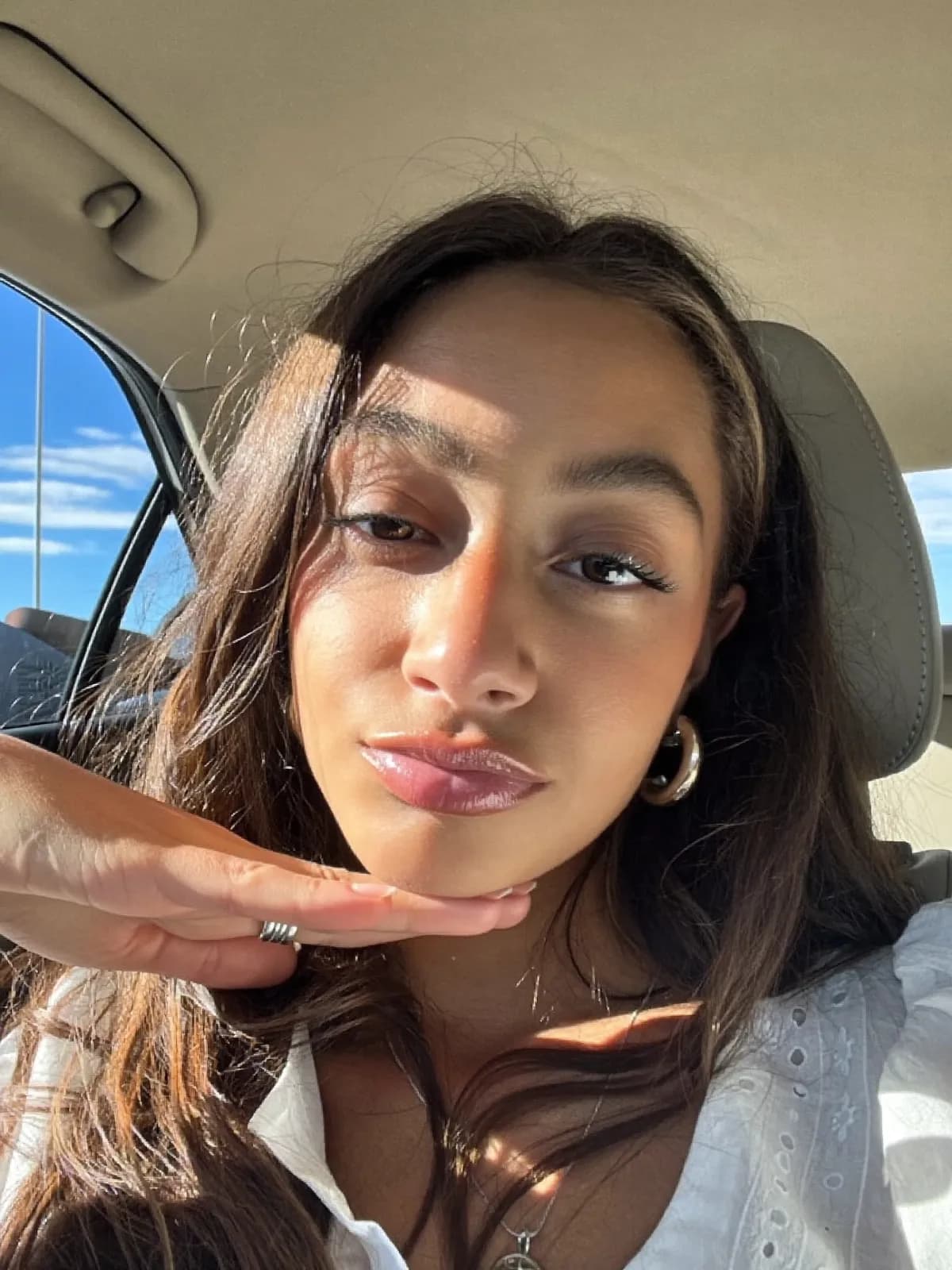 Natural Light Car Selfie AI photo look