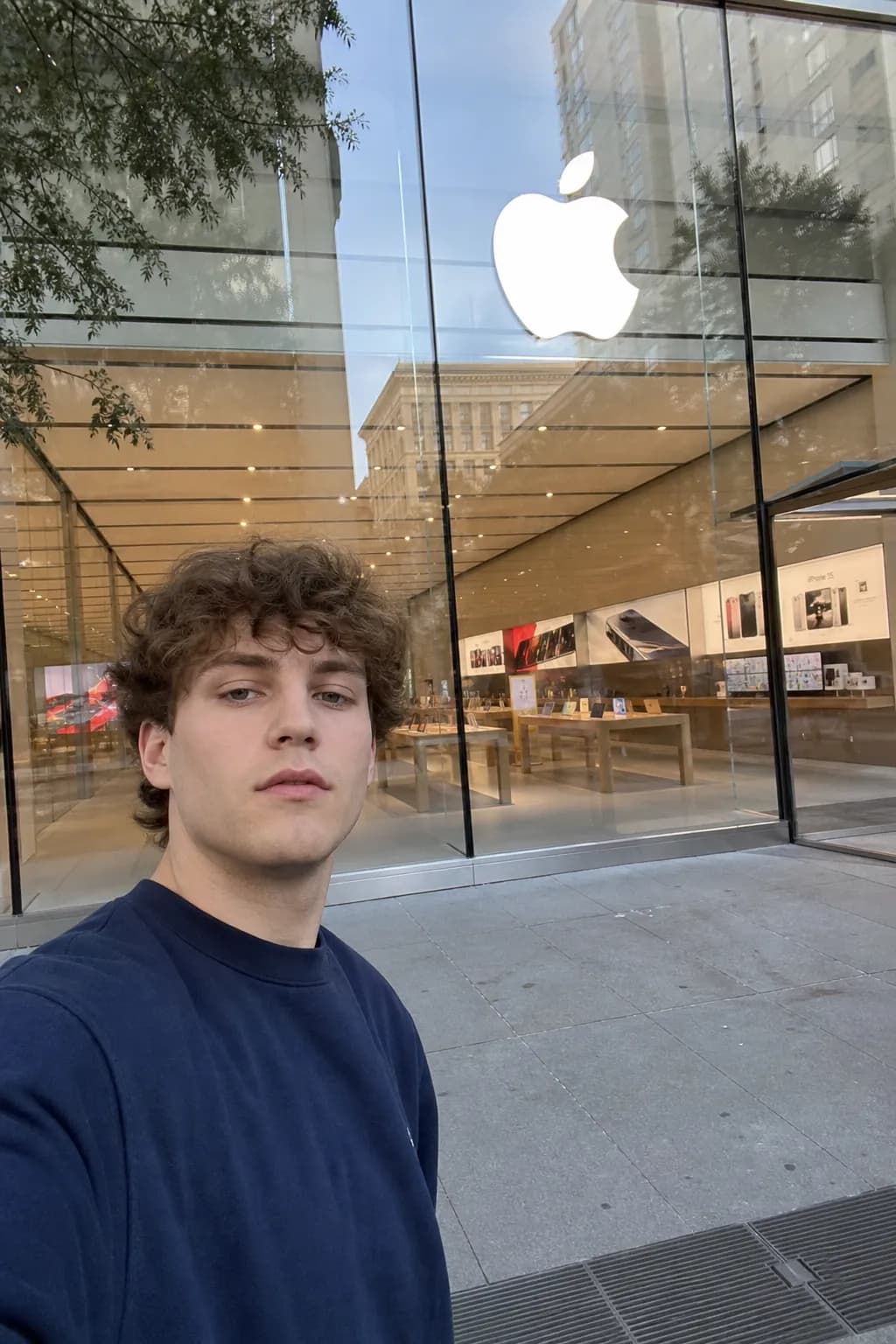 Apple Store Selfie AI photo look