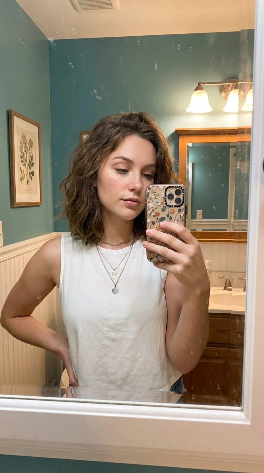 Bathroom Mirror Selfie AI photo look