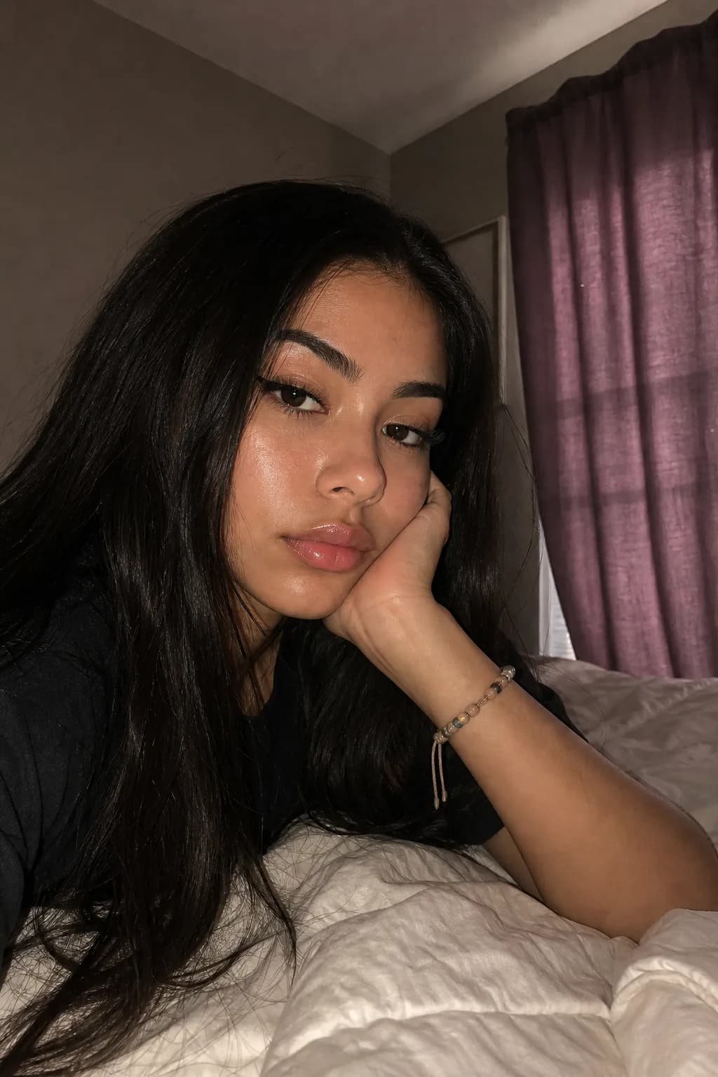 Bedroom Flash Selfie AI photo look