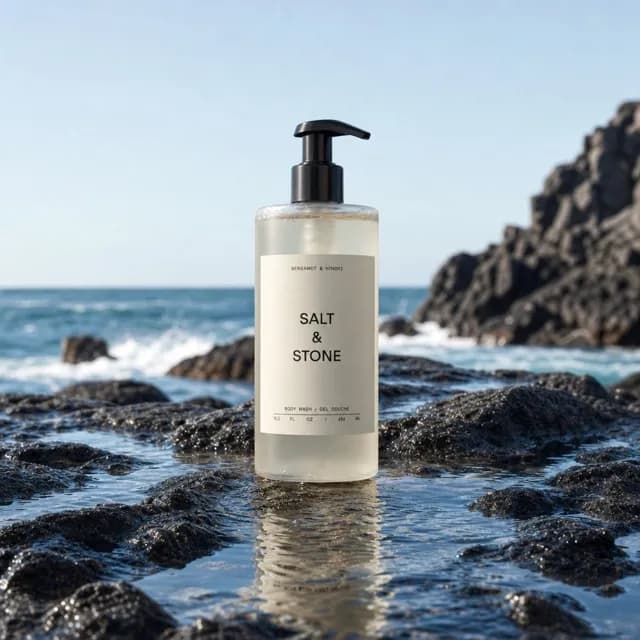 Beach Bottle AI photo look