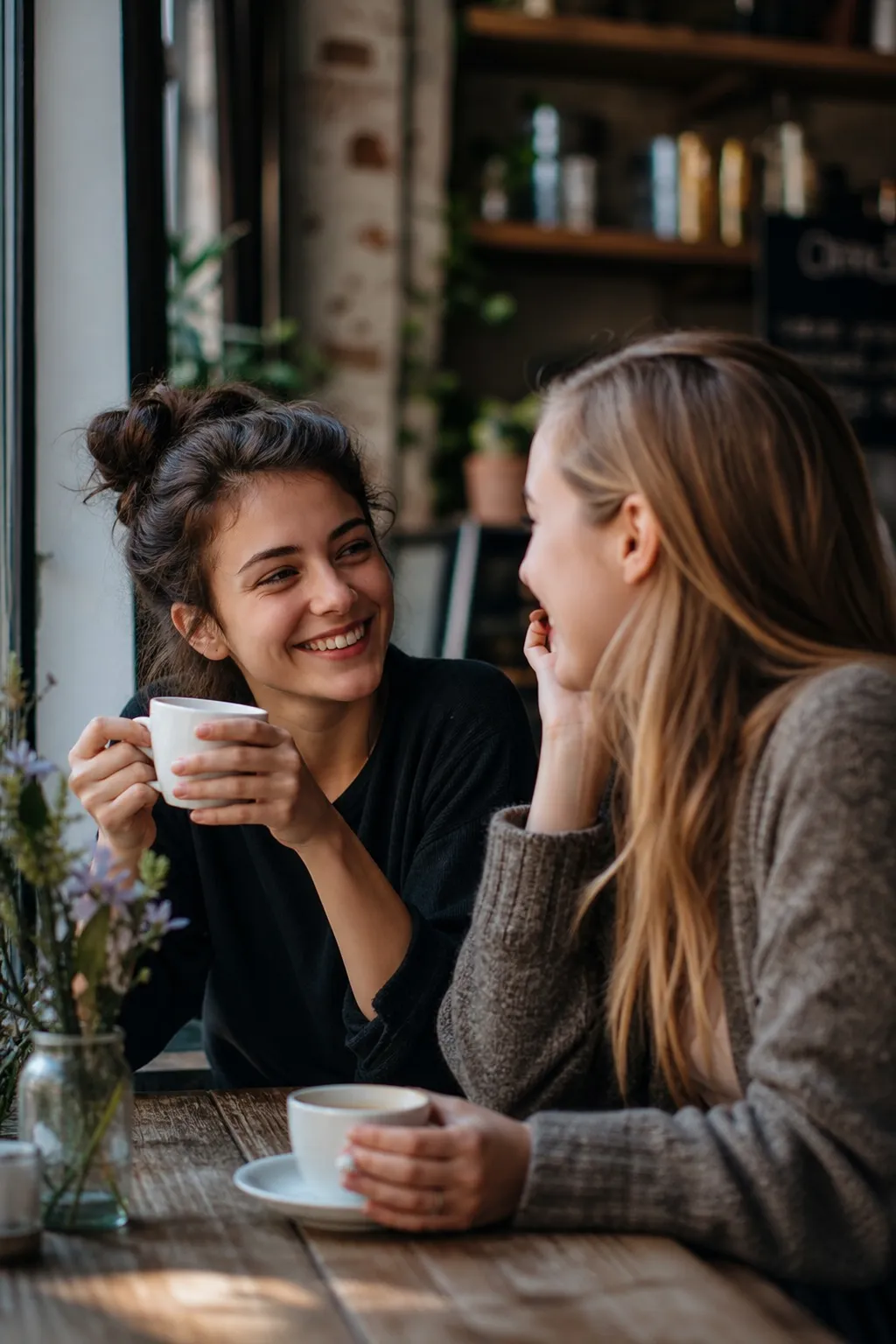Cafe Catch-Up AI photo look