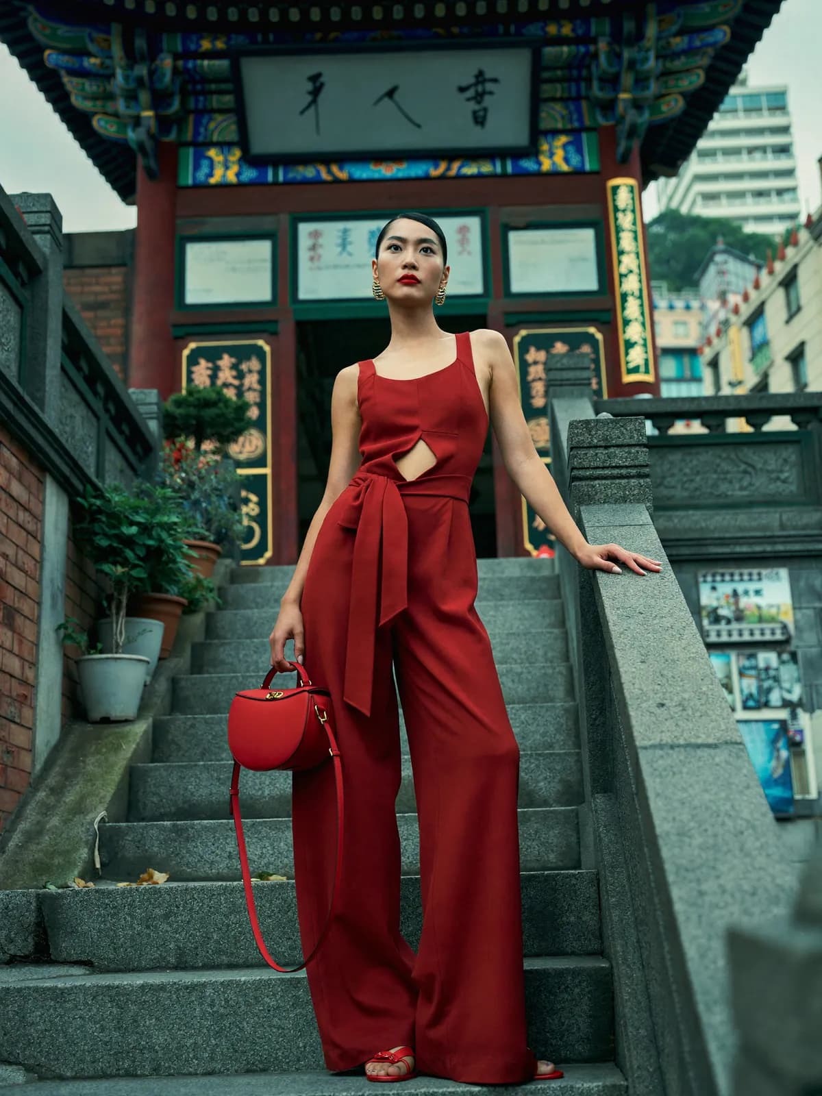 Red Gate Staircase AI photo look