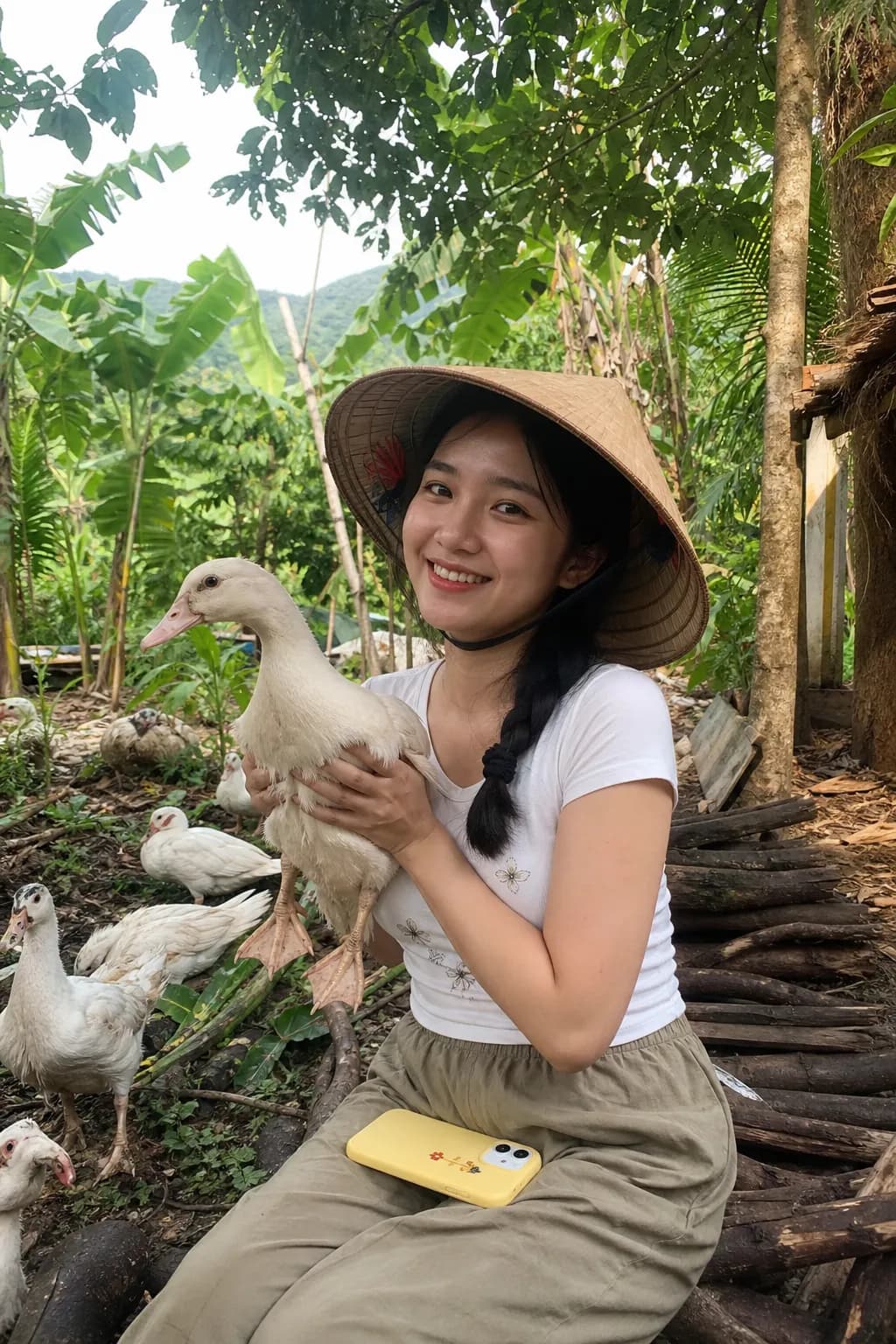Duck Farm Travel AI photo look