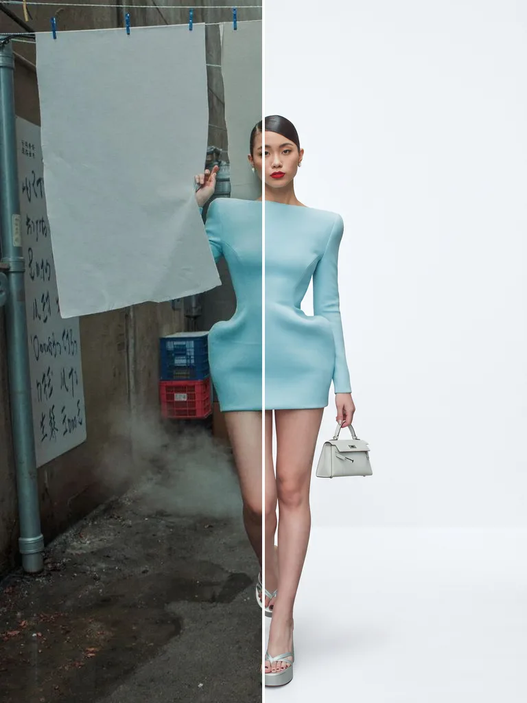 Background Removal AI photo look example