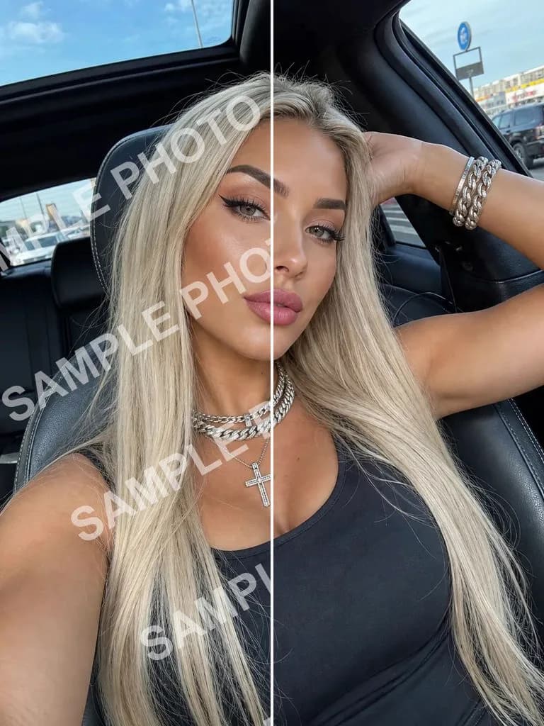 Watermark Removal AI photo look example
