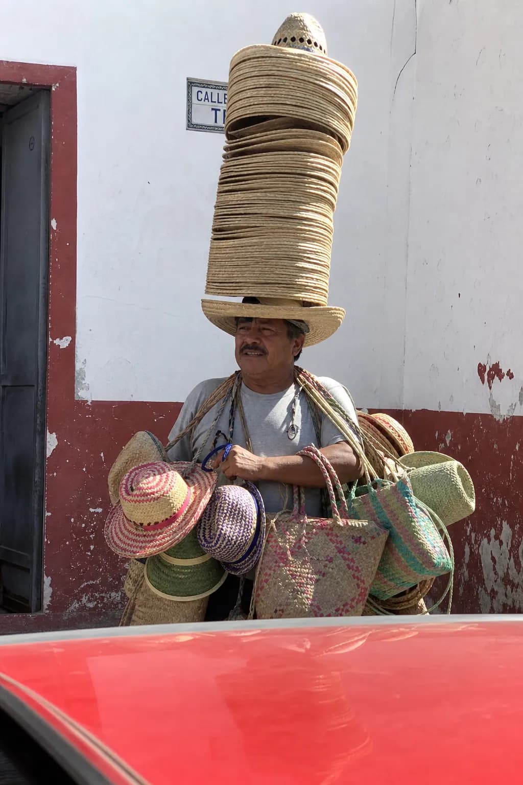 Straw Hat Seller AI photo look