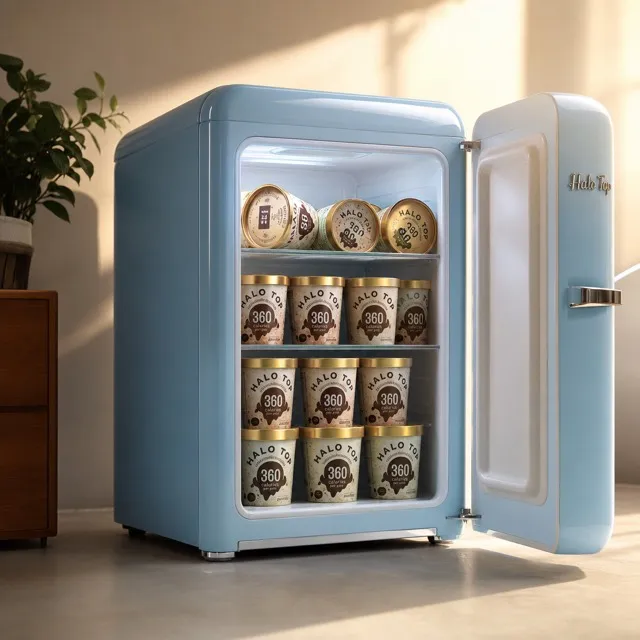 Retro Fridge AI photo look