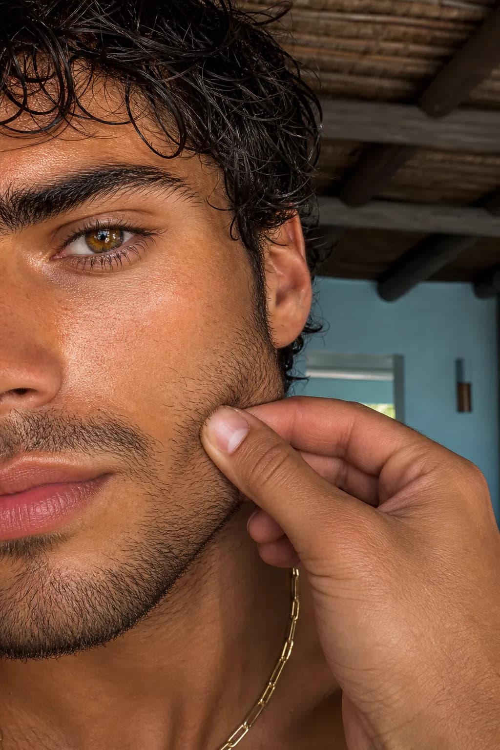 Tropical Male Model AI photo look